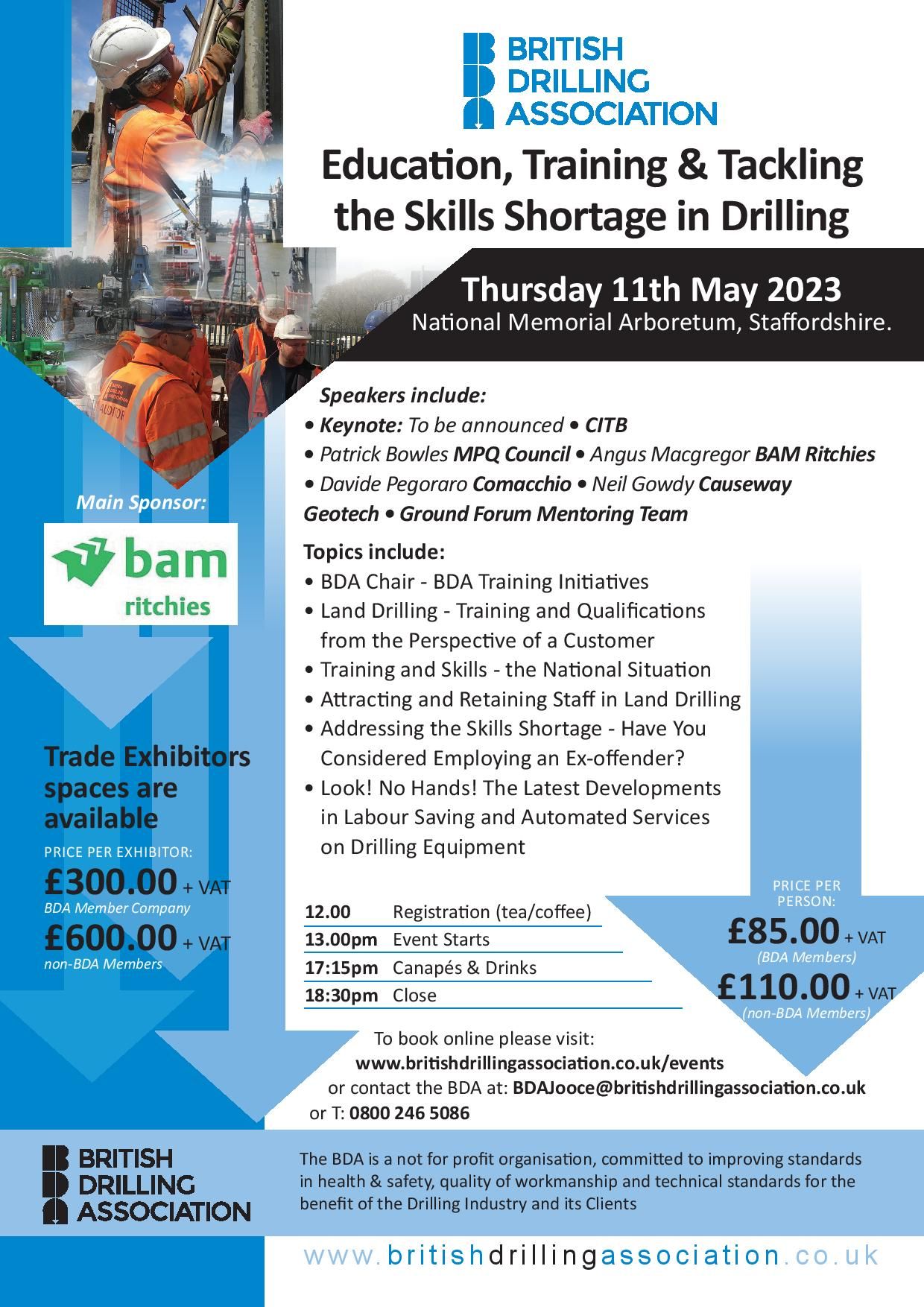 BDA Conference May 2023 “Education, Training and Tackling the